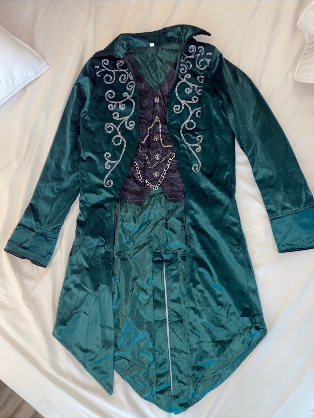Men’s Wicked Wizard of Oz Emerald Green Jacket Costume Small/Medium